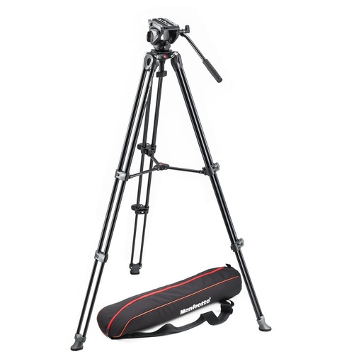 Manfrotto Tripod with fluid video head Lightweight with Side Lock  MVK500AM