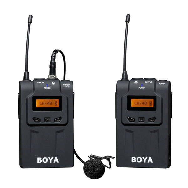 BOYA LAVALIER MICROPHONE KIT BYWM6 (WIRELESS, UHF DUAL CHANNEL, 100M)