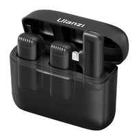 Ulanzi Wireless Microphone 2Tx +1RX For Apple (Lightening Plug) - Black