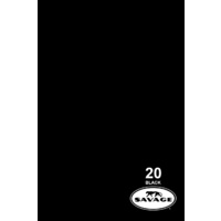 SAVAGE #20 Black 2.72x11m WIDETONE Seamless Photography Background Paper