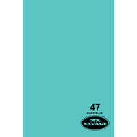 SAVAGE #47 Baby Blue 2.72x11m WIDETONE Seamless Photography Background Paper