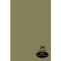 SAVAGE #34 Olive Green 2.72x11m WIDETONE Seamless Photography Background Paper