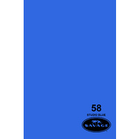 SAVAGE #58 Studio Blue 2.72x11m WIDETONE Seamless Photography Background Paper