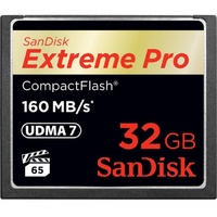 SanDisk 32GB Extreme Pro CF CompactFlash Memory Card - 160MB/s