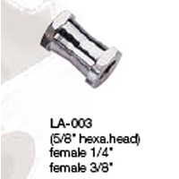 PES SPIGOT 1/4"-3/8" FEMALE (5/8"HEX. HEAD)