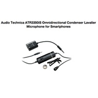 Audio Technica ATR3350iS Omnidirectional Condenser Lavalier Microphone for Smartphones