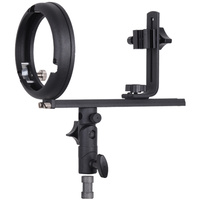 PES Flash Speedlight Bracket T (Bowens S )Mount for Snoot softbox barndoor