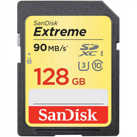 SANDISK EXTREME 600X 128 GB SDXC UHS-I SD MEMORY CARD