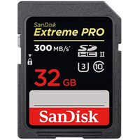 SANDISK EXTREME PRO 2000X 32 GB SDHC UHS-II SD MEMORY CARD - 300MB/S