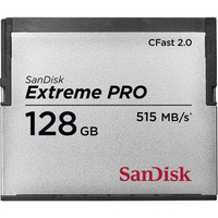 SanDisk 128GB Extreme PRO CFast 2.0 Memory Card 515 MB/S