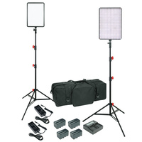YONGNUO SLIM VIDEO LED LIGHT YN-600 Air SOFT PAD X2 3200-5600K LIGHTING KIT