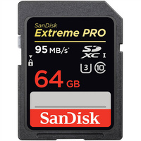 Sandisk Extreme Pro 633X 64 GB SDXC UHS-I SD MEMORY CARD