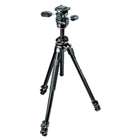 Manfrotto  290 Dual Aluminium 3-Section Tripod Kit with 804 3-Way Head  MK290DUA3-3W