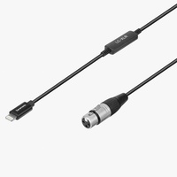 SARAMONIC LC-XLR FEMALE CONNECTOR TO APPLE CERTIFIED LIGHTING AUDIO INTERFACE