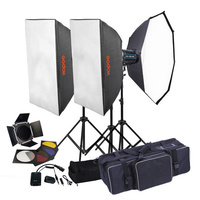 GODOX QS-400II X3 STUDIO FLASH LIGHTING KIT