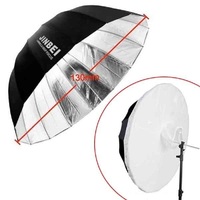 JINBEI 51" (130CM) DEEP UMBRELLA BLACK & SILVER COMBO WITH CLOTH