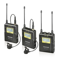 Saramonic UWMIC9 96-Ch Digital UHF Wireless Lavalier Microphone System (RX9+TX9+TX9)