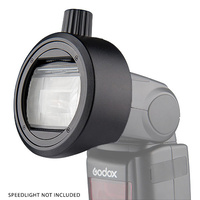 GODOX S-R1 ROUND SPEEDLITE FLASH HEAD ADAPTER FOR GODOX ,CANON ,NIKON ,SONY, YONGNUO SPEEDLIGHT & AK-R1