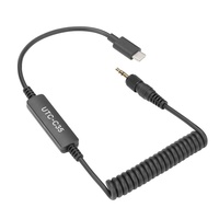 Saramonic UTC-C35 Locking 3.5mm Male to USB Type-C Cable with A-to-D Converter Cable