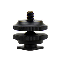 JJC MSA-11 SHOE ADAPTER WITH MALE AND FEMALE 1/4-20" (THREAD)