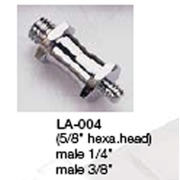 PES SPIGOT 1/4"-3/8" MALE (5/8"HEX. HEAD)