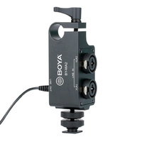 BOYA BY-MA2 DUAL CHANNEL XLR TO 3.5MM AUDIO MIXER ADAPTOR FOR DSLR & CAMCORDER