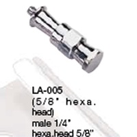 PES SPIGOT 1/4" MALE - 5/8" HEX.HEAD