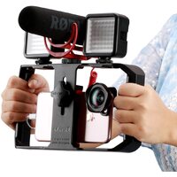 Ulanzi U-Rig Pro Smartphone Video Rig, Video Stabilizer w 1/4 inch Screw Triple Cold Shoe Mount