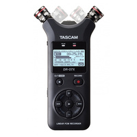 TASCAM DR-07X STEREO HANDHELD DIGITAL AUDIO RECORDER AND USB AUDIO INTERFACE (ADJUSTABLE , 2 TRACKS , 2 CHANNEL)