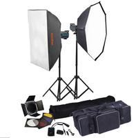 GODOX QS800II X2 STUDIO FLASH LIGHTING KIT