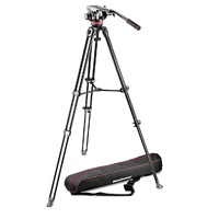 Manfrotto MVK502AM-1 Tripod with fluid video head, Aluminium Telescopic Twin Leg