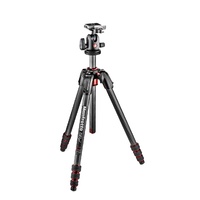 Manfrotto MK190GOC4TB-BH 190 Go! Carbon Fiber 4-Section Tripod with Head