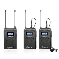 BOYA BY-WM8 PRO-K2 UHF DUAL-CHANNEL WIRELESS MICROPHONE SYSTEM KIT (LAVALIER , 100M)