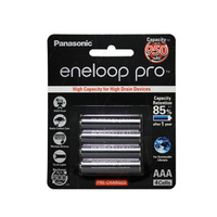Panasonic eneloop PRO AAA Rechargable Batteries 950mAh Black Pack 4pcs