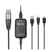 BOYA Audio Adapter for XLR Microphones to smartphones (USB / TYPE-C /LIGHTNING)
