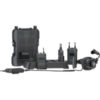 Hollyland Solidcom M1 Pro Full-Duplex Wireless Intercom System with 4 Beltpacks Single-Ear Headsets (1.9 GHz)