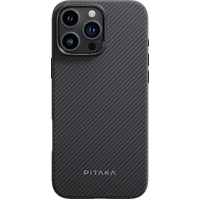 PITAKA Aramid Fibre UltraGuard Cas for iPhone 16 Pro Max Black/Grey 