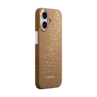 PITAKA Aramid Fibre Ultra-Slim Case  for iPhone 17 Golden Glint