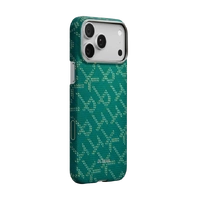 PITAKA Monogram-Gold/Green Ultra-Slim Case for iPhone 17 Pro max