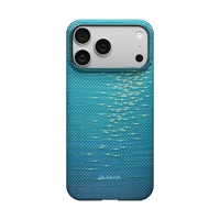 PITAKA Aramid Fibre Ultra-Slim Case for iPhone 17 Pro Max Lucid Blue