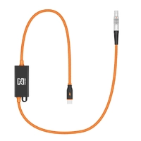 ZGCine LEMO Straight 2-Pin to USB-Type C PD Power Braided Cable 50cm
