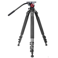 miliboo MTT702B  Carbon Fibre Video Tripod Kit with Fluid Head (8Kg Payload)