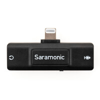 Saramonic SR-EA2D Lightning Audio Interface w/ 3.5mm TRS or TRRS Mic Input & Headphone Out for iPhones & iPads