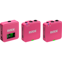 RODE Wireless GO (Gen 3) 2-Person Compact Digital Wireless Microphone System/Recorder (2.4 GHz, Pink)
