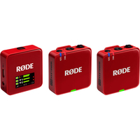 RODE Wireless GO (Gen 3) 2-Person Compact Digital Wireless Microphone System/Recorder (2.4 GHz, Red)
