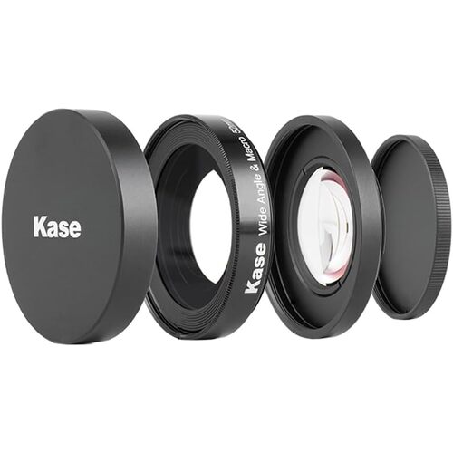 Kase 2 in 1 Wide Angle and Macro Lens for Sony ZV-E10 Vlog Camera