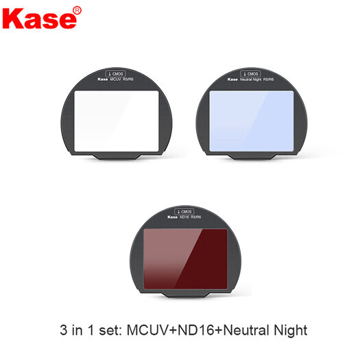 Kase 3-in-1 Clip-In Filter Set for Select Canon EOS Mirrorless Cameras (Neutral Night/ND16/MCUV)
