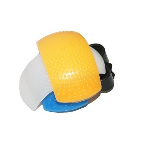 Warming and Cooling Screens for SLR Pop-Up Flash Diffuser - White, Yellow, and Blue