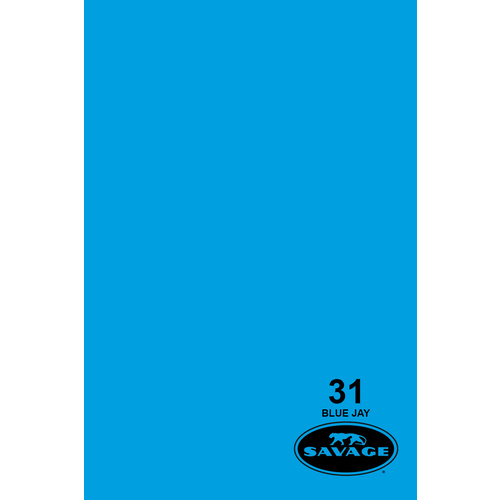 SAVAGE #31 Blue Jay 2.72x11m WIDETONE Seamless Photography Background Paper
