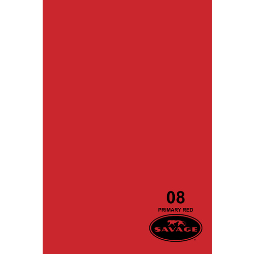SAVAGE #08 Primary Red 2.72x11m WIDETONE Seamless Photography Background Paper
